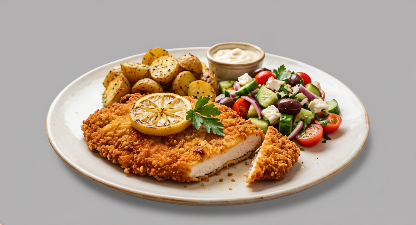 Chicken Schnitzel Plate